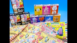 BT21 食玩　BT21フレンズ　ふわふわマスコット　ラバマスグミ　クッキーチャームコット