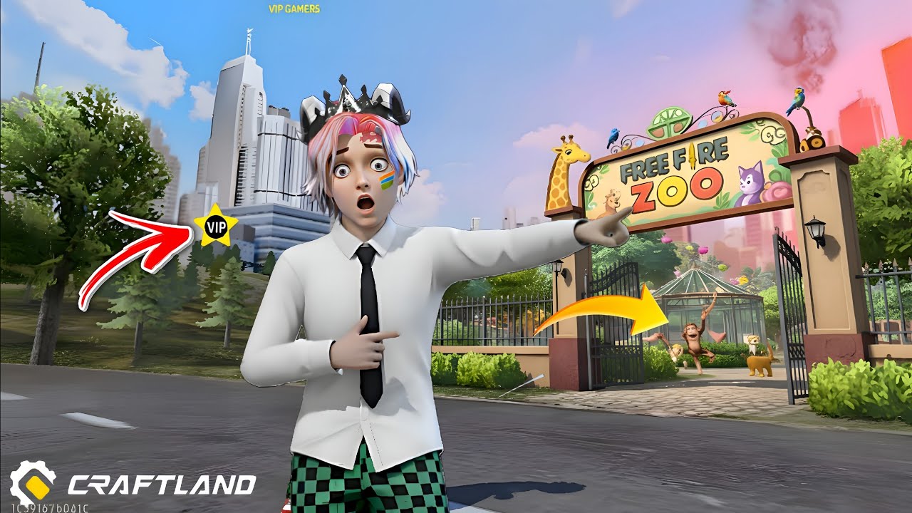 New Best 😧 Factory Zoo 🐘 Craftland Map Code Password?Free Fire| VIP GAMERS 