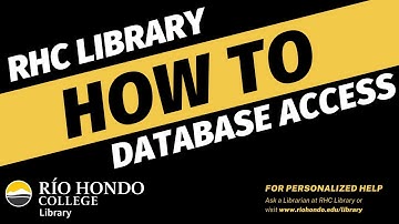 How to get to RHC Library Databases (F25)
