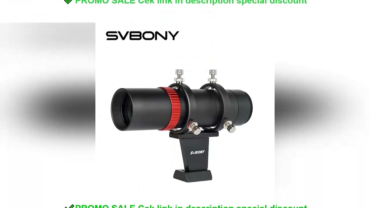 SVBONY SV165 Mini 40mm f/4 Guide Scope 1.25&T2 for Deep Sky Photography, 6-piont Guide Scope Rings,