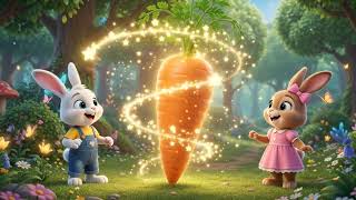 🐰 Milo & Luna’s Magic Carrot 🥕✨ | Sharing Makes Us Happy! | Kids Cartoon Story