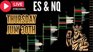 🔴Live: ES | NQ Futures Trading. Order Flow | Volume Profile. Apex | July 29th.