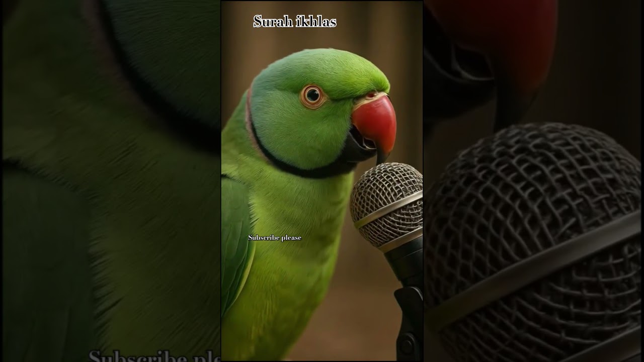 parrot reciting surah ikhlas 