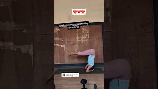 Girl who loves headstand #yoga #yogaskills #yogagirl