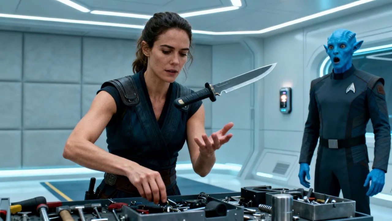 The Scanner Flared Distraction Detected—She Caught the Instructors Thrown Blade and Kept Working