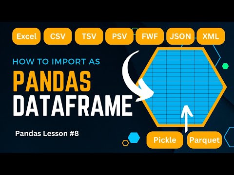 Creating Pandas DataFrame from CSV, FWF, Excel, XML, JSON, etc | Pandas DataFrame | SuMyPyLab