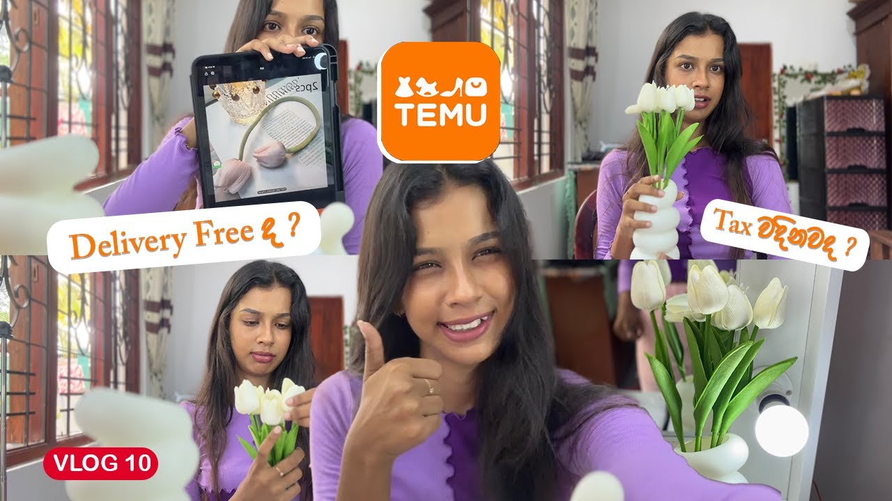 Temu එකෙන් මෙච්චර අඩුවට items 😱 | Room Deco Items😍 | Temu unboxing haul ! 🛍 | VLOG 10 | Dewmi Nihara