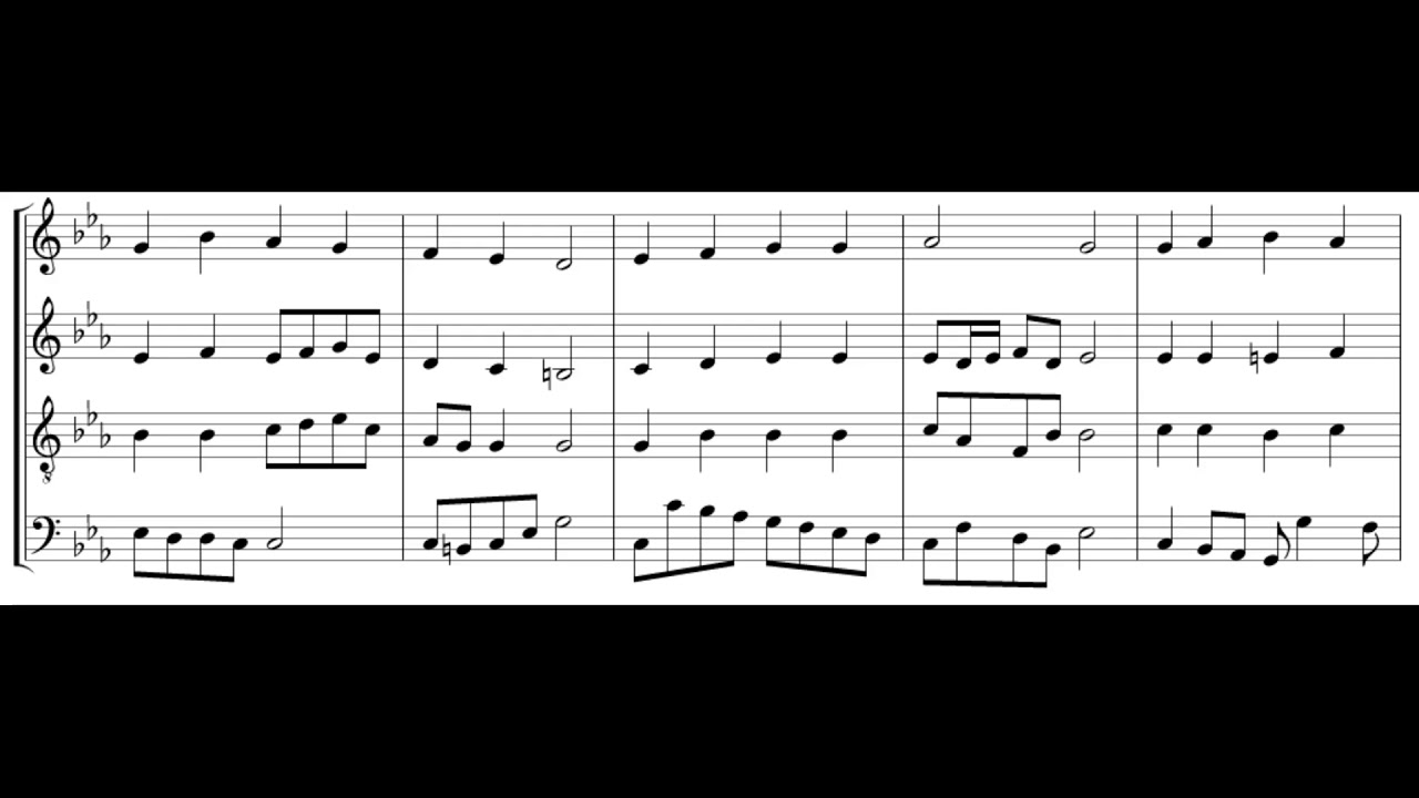 Bach Chorale 61 - Alto Emphasized