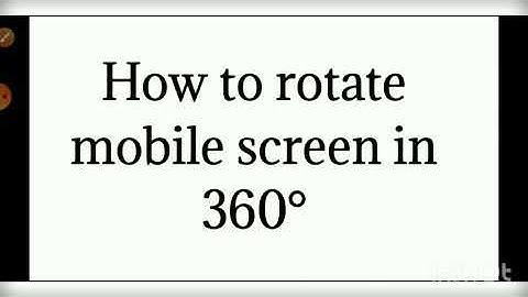 how to turn or rotate screen to landscape mode in android lollipop and marshmallow