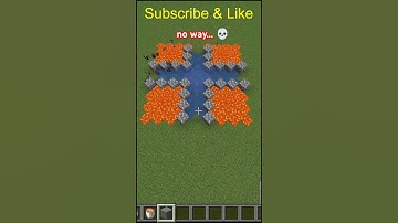 minecraft lava logic!! 😱#shorts #minecraft #logic #viral #viralshorts #viralvideo