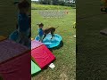 Big fan of the kiddie pool! #vizsla #puppy #dogmom #pointer #doghumor #pool