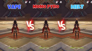 Dehya Vape Vs Mono Pyro Vs Melt Teams Damage Comparison & Showcases Which Dehya Team Is The Best???