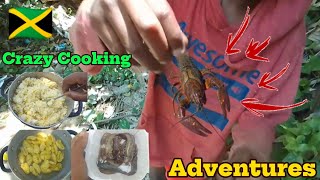 Giant Crayfish Catch And Cook 🦐 Crazy Adventures 🇯🇲