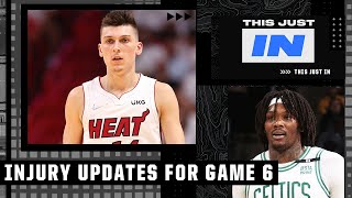 Brian Windhorst gives injury updates for the Heat & Celtics in Game 6 | This Just In