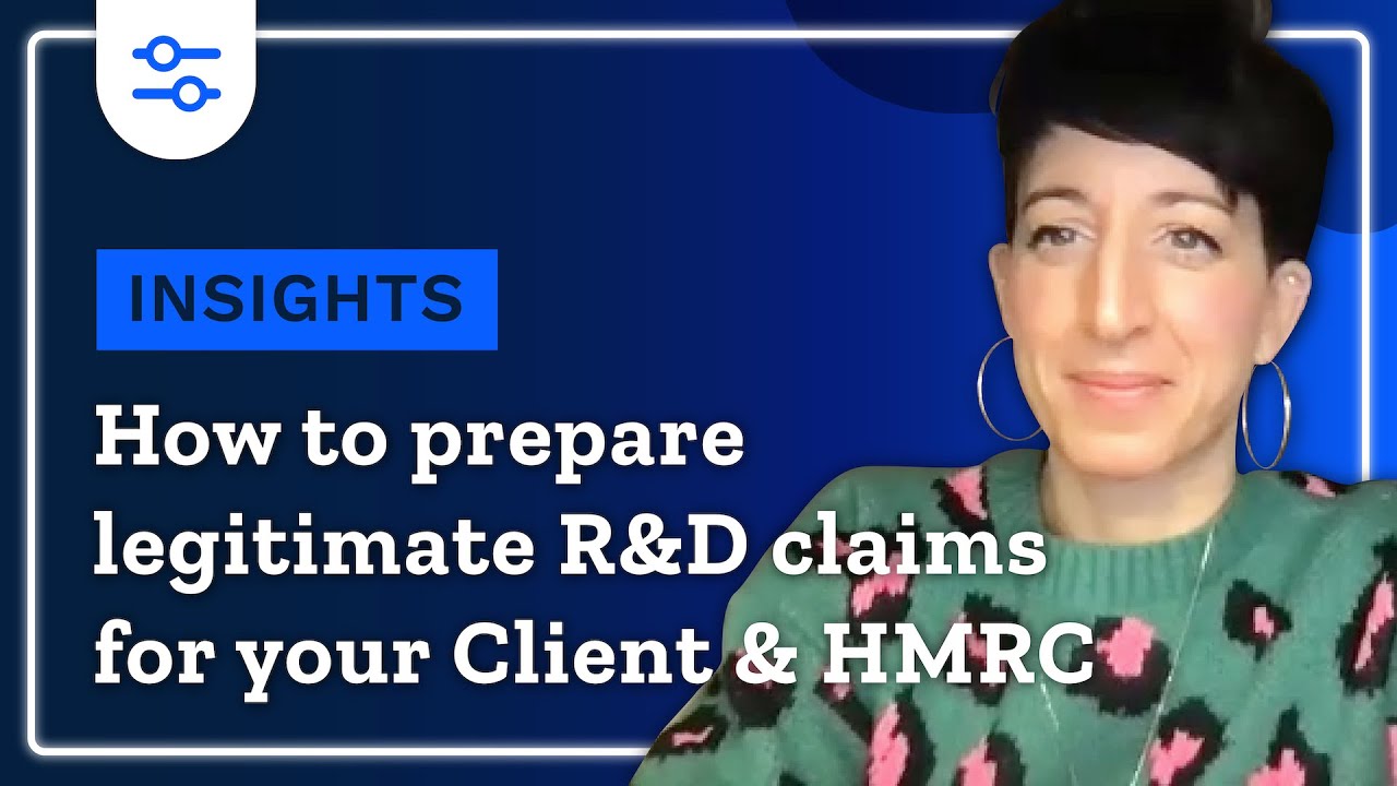 How to prepare legitimate R&D tax claims for your Clients & HMRC // R&D Insights inar YouTube