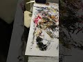 surprise in the art by Frank: a man and an alligator with a helmet