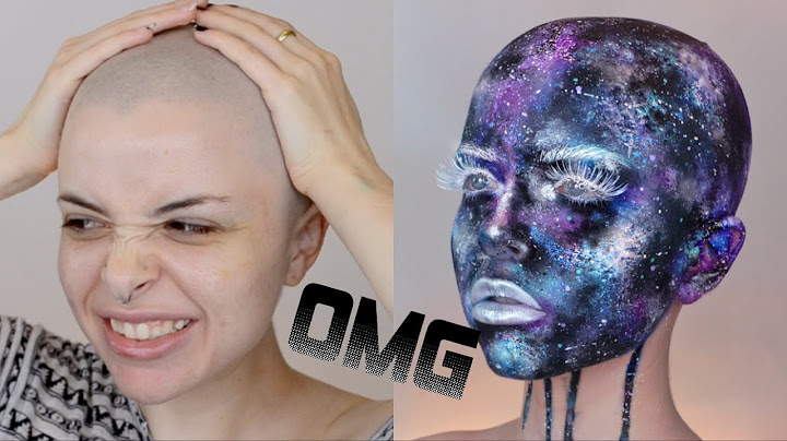 Painting my whole head as a Galaxy