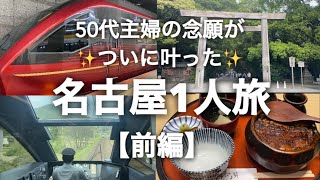 【50代1人旅】『特急ひのとり』最前列で行くワクワク名古屋旅✨
