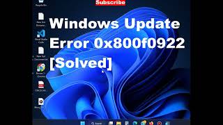 How to Fix Windows Update Error 0x800f0922 in Windows 11