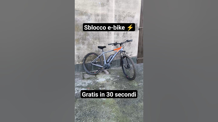 Sblocco gratis e veloce ebike