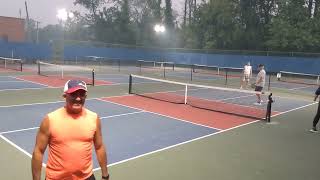 #pickleball EB w Brian Lane, Danny,Lara,Manny (ref), Bob