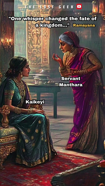 Kaikeyi & Manthara 🙄😔 #ramayan #kaikeyi #hinduepic #rama #ayodhya #trending #viralshorts #shorts