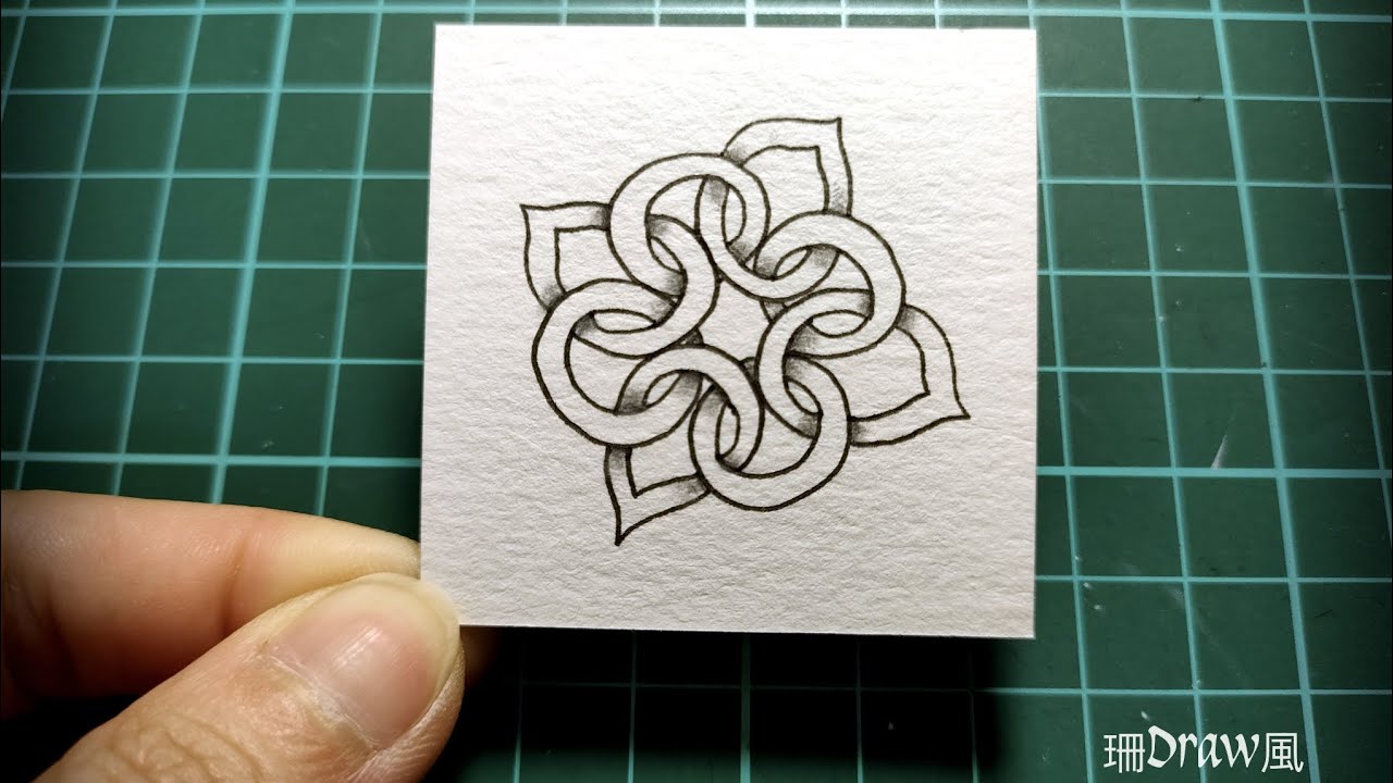 Zentangle®官方禪繞畫圖案 - 迴(Waybop） - YouTube