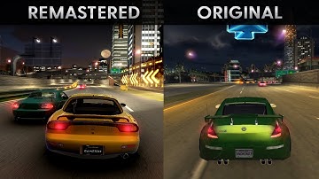 NEED FOR SPEED UNDERGROUND 2 Original vs Remastered 2022 Comparison [4K]