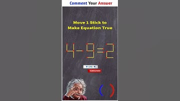 Move 1 stick to solve #matchstickpuzzle #math #riddles #viral #shorts
