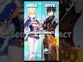 Girls vs Boys in Genshin Impact #genshinimpact #furina #raidenshogun #girl #boy #genshin #arlecchino