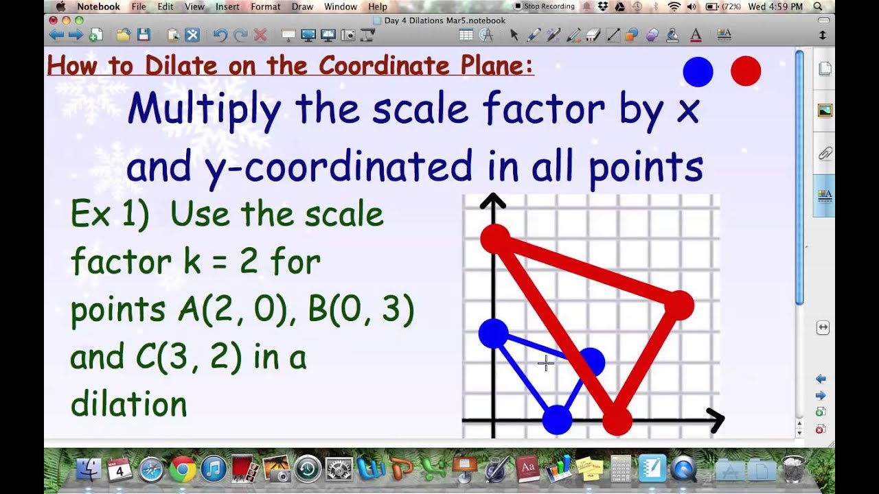 Dilations on the Coordinate Plane - YouTube