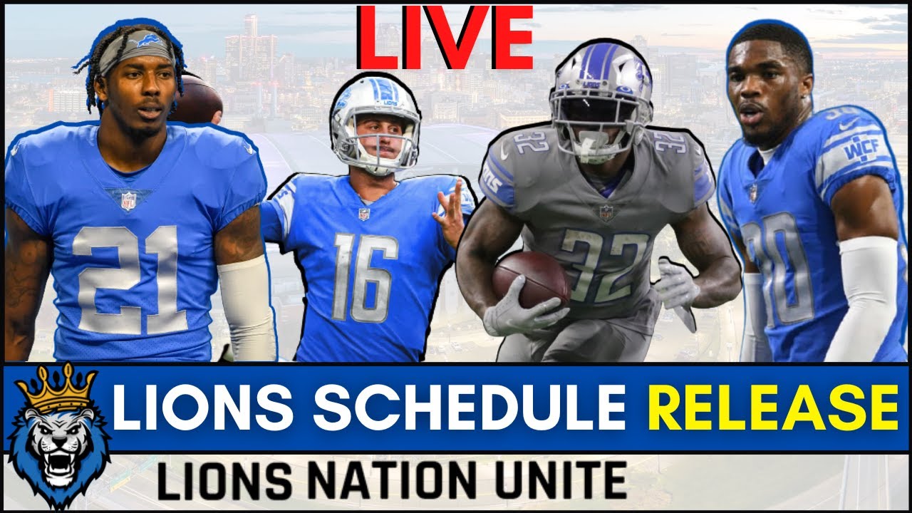 Detroit Lions LIVE Schedule Release Reactions To Opponents, and 2022