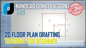 NanoCAD Construction v20 Basic Floor Plan Tutorial For Beginner