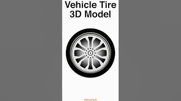 Vehicle Tire 3D Model #shorts