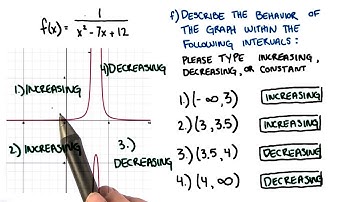 Behavior of the Graph - College Algebra