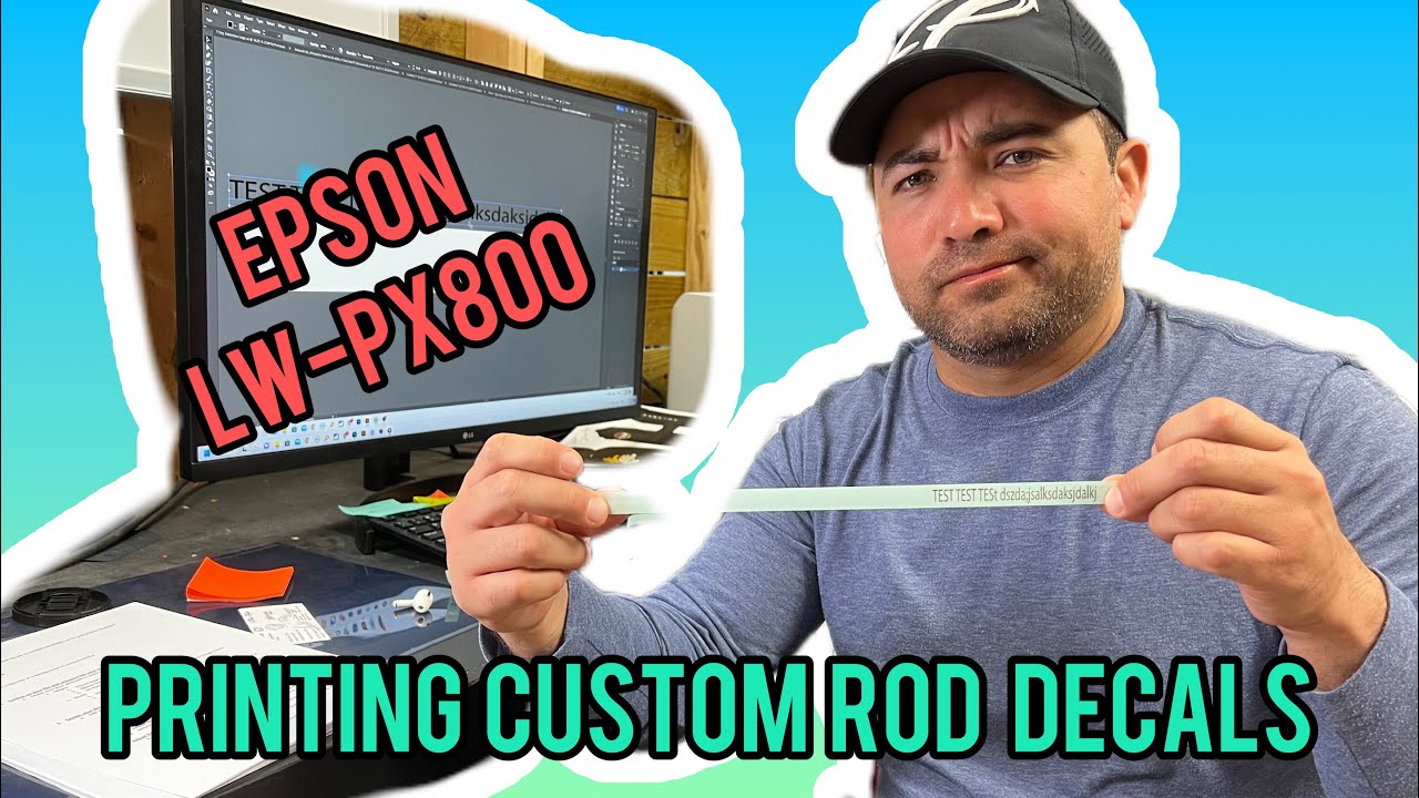 Tutorial for Printing Custom Fishing Rod Decals with Epson LW PX800 on PC  Using Adobe Illustrator 
