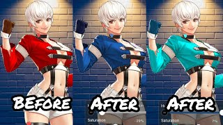 The King Of Fighters Lady Yashiro costume Color change in Ibis Paint X