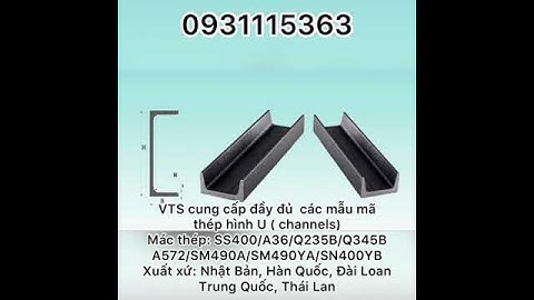 Thép Hình U 200x80x7,5x11.0x12m . Thép nhập khẩu . 0931115363
