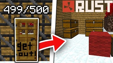 I JOINED A RICH CLAN ON SOTW! & WOODEN DOOR RAID / HOMEMADE RAIDS! - Minecraft Rust #1