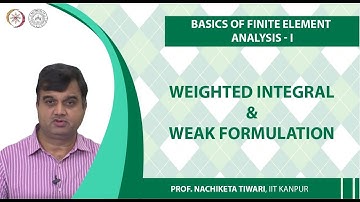 Weighted integral & Weak formulation