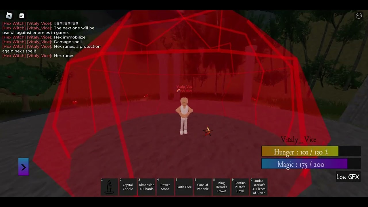 Magic V.2 Witchcraft [Roblox] All Hex spells [Showcase].