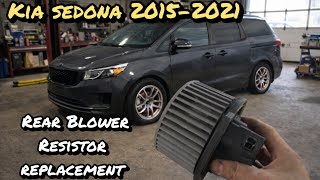 Kia Sedona 2015-2021- Rear Blower Fan and Resistor replacement