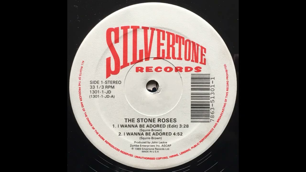 洋楽 STONE ROSES I WANNA BE ADORED Record US The Stone Roses: I Wanna Be Adored - YouTube