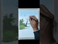 RIVER BANK LANDSCAPE STEP BY STEP WITH OIL PASTEL COLOURS #scenary #landscape #painting #art