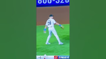 Marlins Pitcher Oller puts Phillies Trea Turner down with just ONE pitch #shorts#phillies #sports