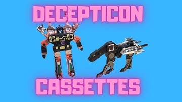G1 TRANSFORMERS CASSETTE DECEPTICONS - unboxing & review
