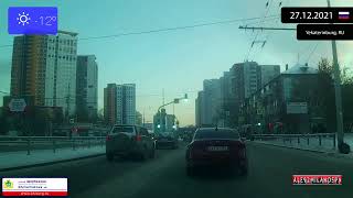 Driving Through Ekaterinburg Russia From Verkh-Isetsky To Chkalovsky 27.12.2021 Timelapse X4