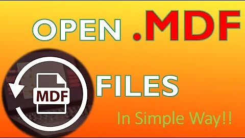 How do I import MDF and LDF files?