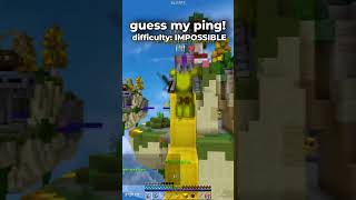 guess my ping! #bedwars