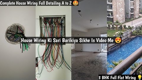 House Wiring 😍 | Flat Wiring 💯 | 20 Circuit Full Detailing Wiring 😱 | Three Phase House Wiring 💡|